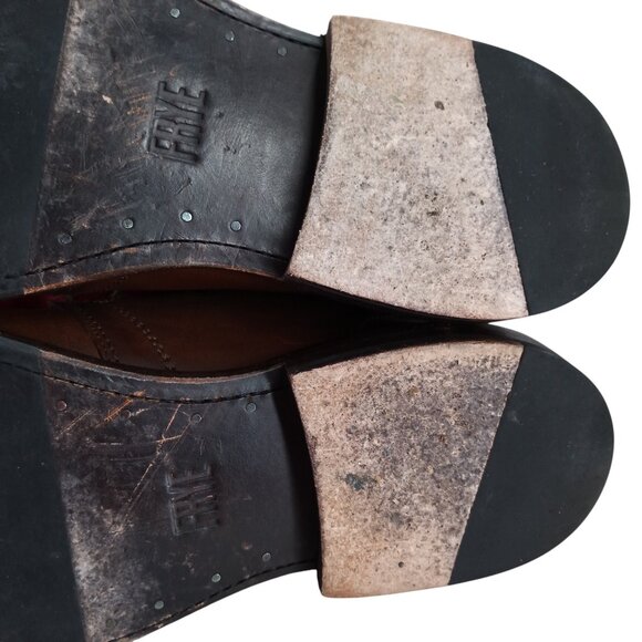 Frye Mens Paul Chukka Leather Brown Boots Shoes Size 8.5 Classic Work Distressed - Picture 8 of 13